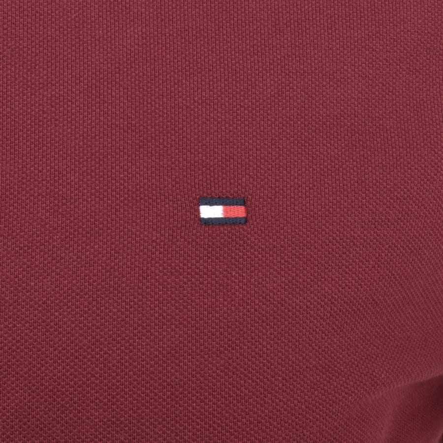 Tommy Hilfiger Mens Tipped Polo Shirt Deep Rouge